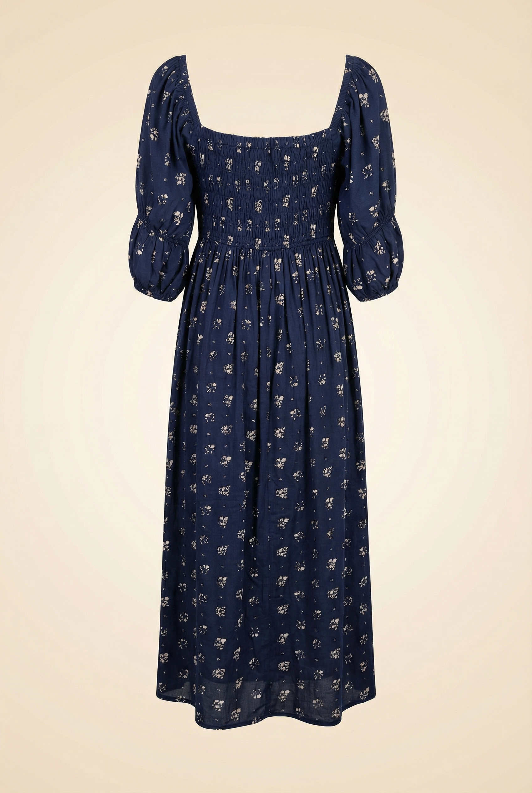 Navy Eddy Dress - back