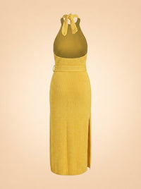 Halterneck Midi Length Dress
