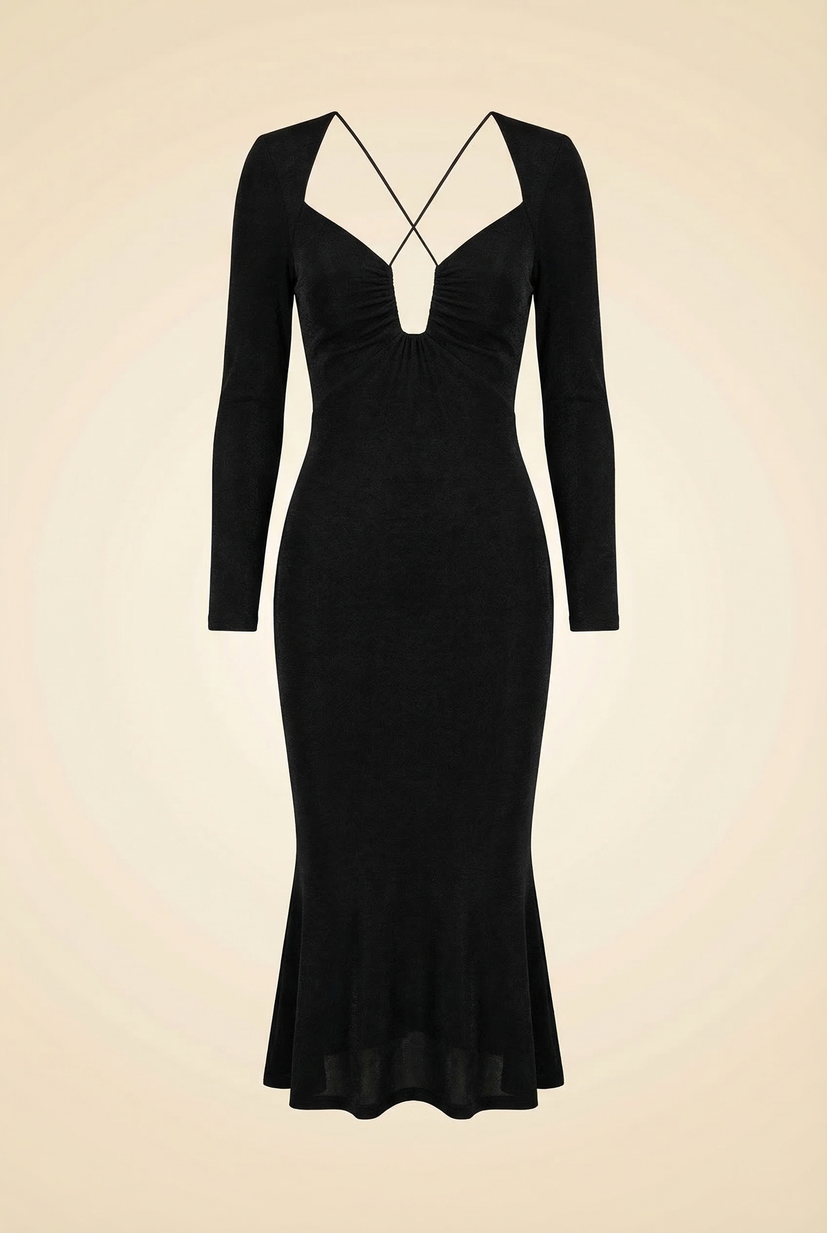 MISHA Engracia Midi Dress Black