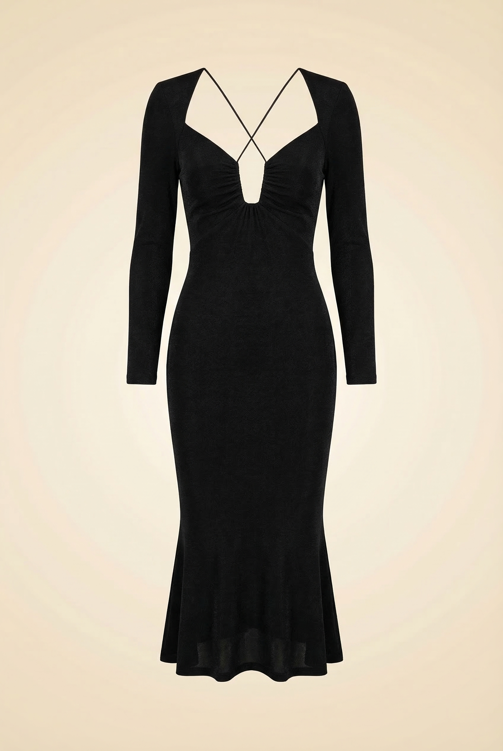 MISHA Engracia Midi Dress Black