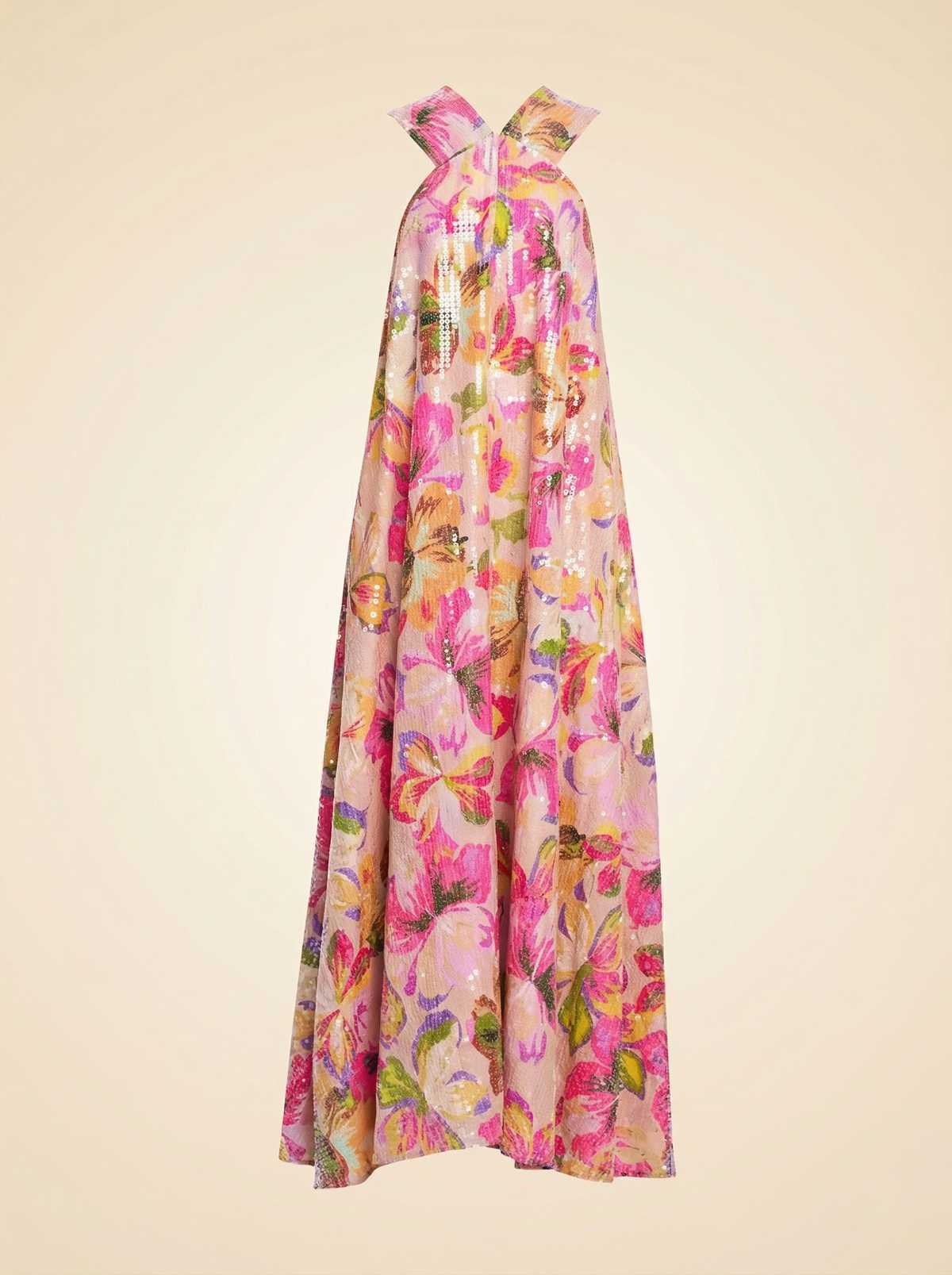 Ciebon Chaka Floral Sequin Maxi Dress