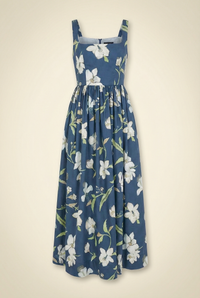 Floral Scoop Neck Dress