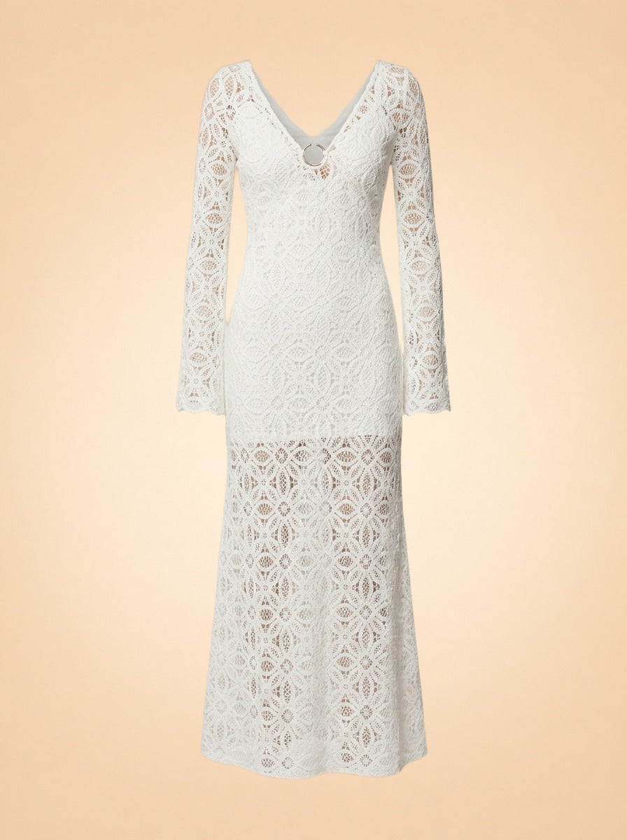 Imogen Crochet Maxi Dress