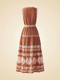 Omika Emeline Maxi in Marla Cardamom - back
