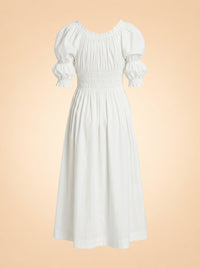 Ischia Puff-Sleeve Dress