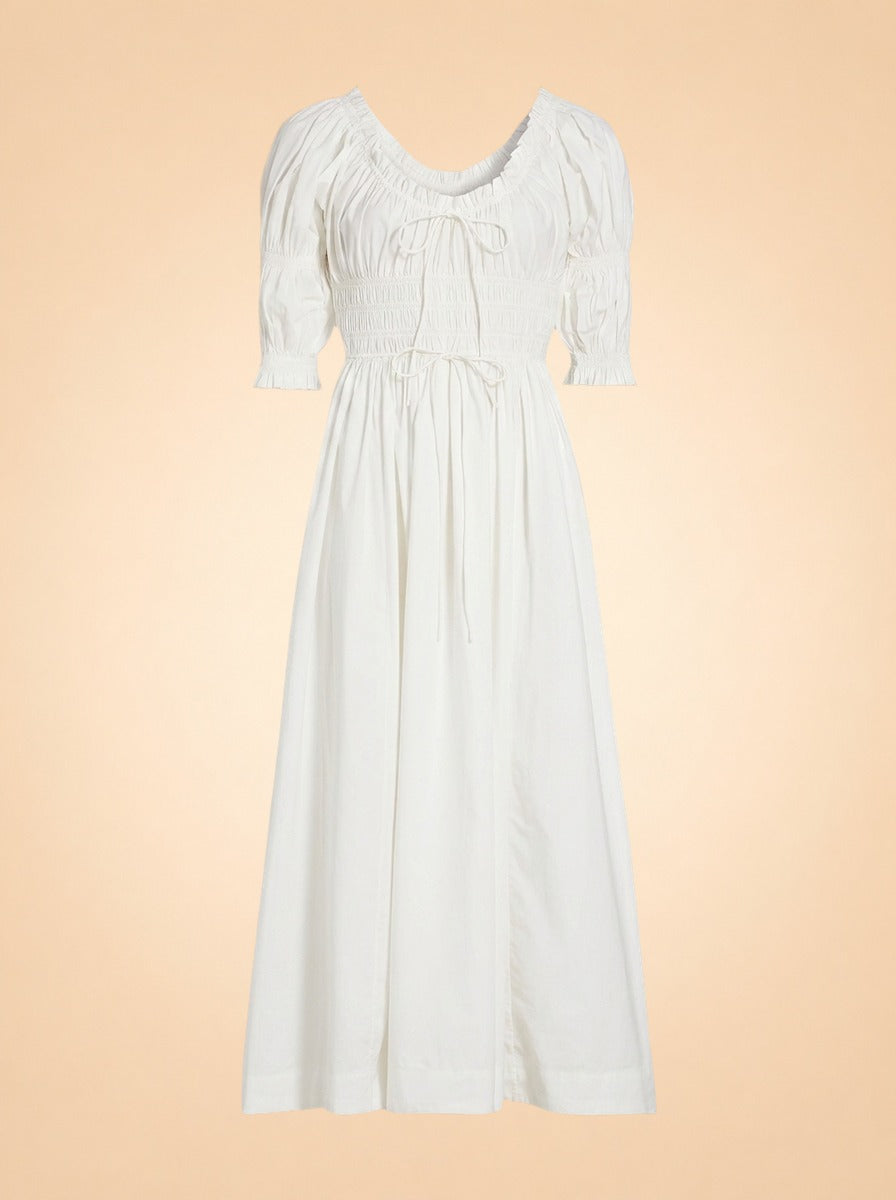 Ischia Puff-Sleeve Dress