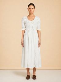 Ischia Puff-Sleeve Dress