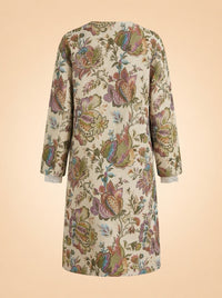 JANEAN MIDI JACKET - RAINBOW FLORAL JACQUARD ghost_back