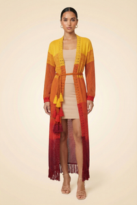 Orinoco Kimono in the Sunset - model