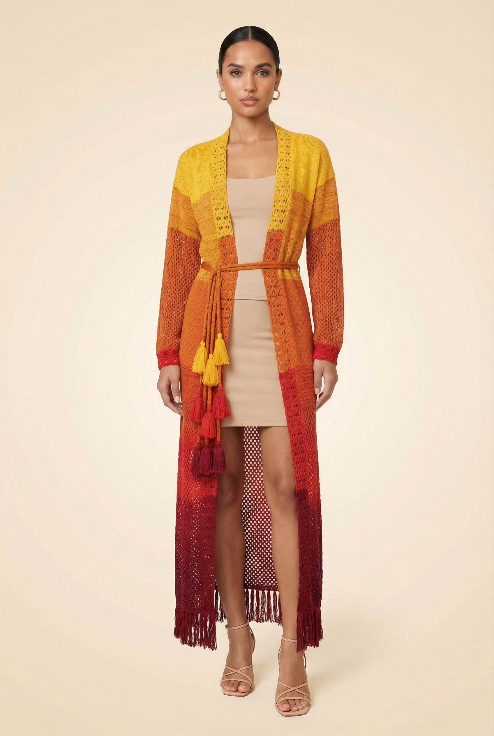 Orinoco Kimono in the Sunset - model