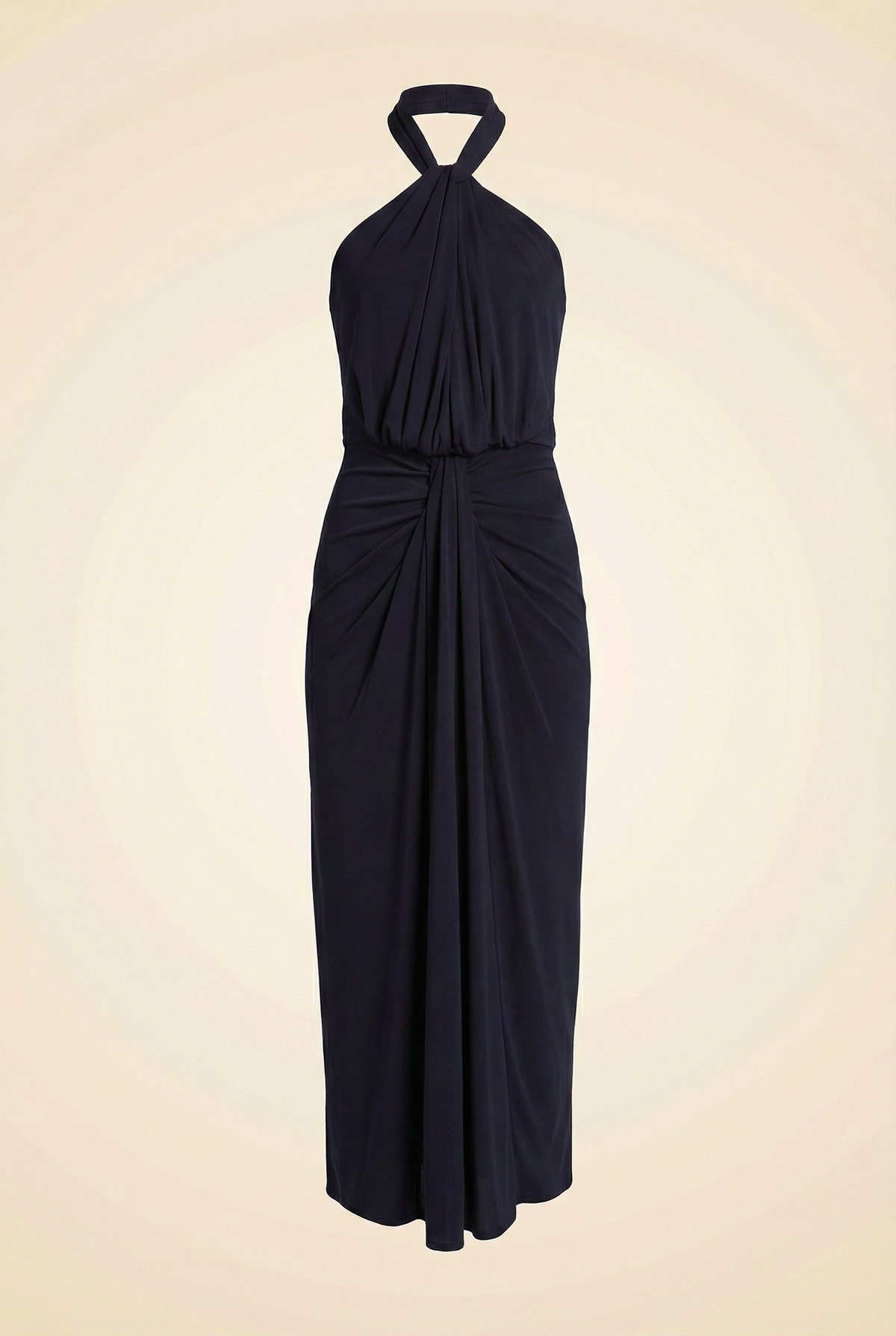Kaily Draped Halter Maxi Dress