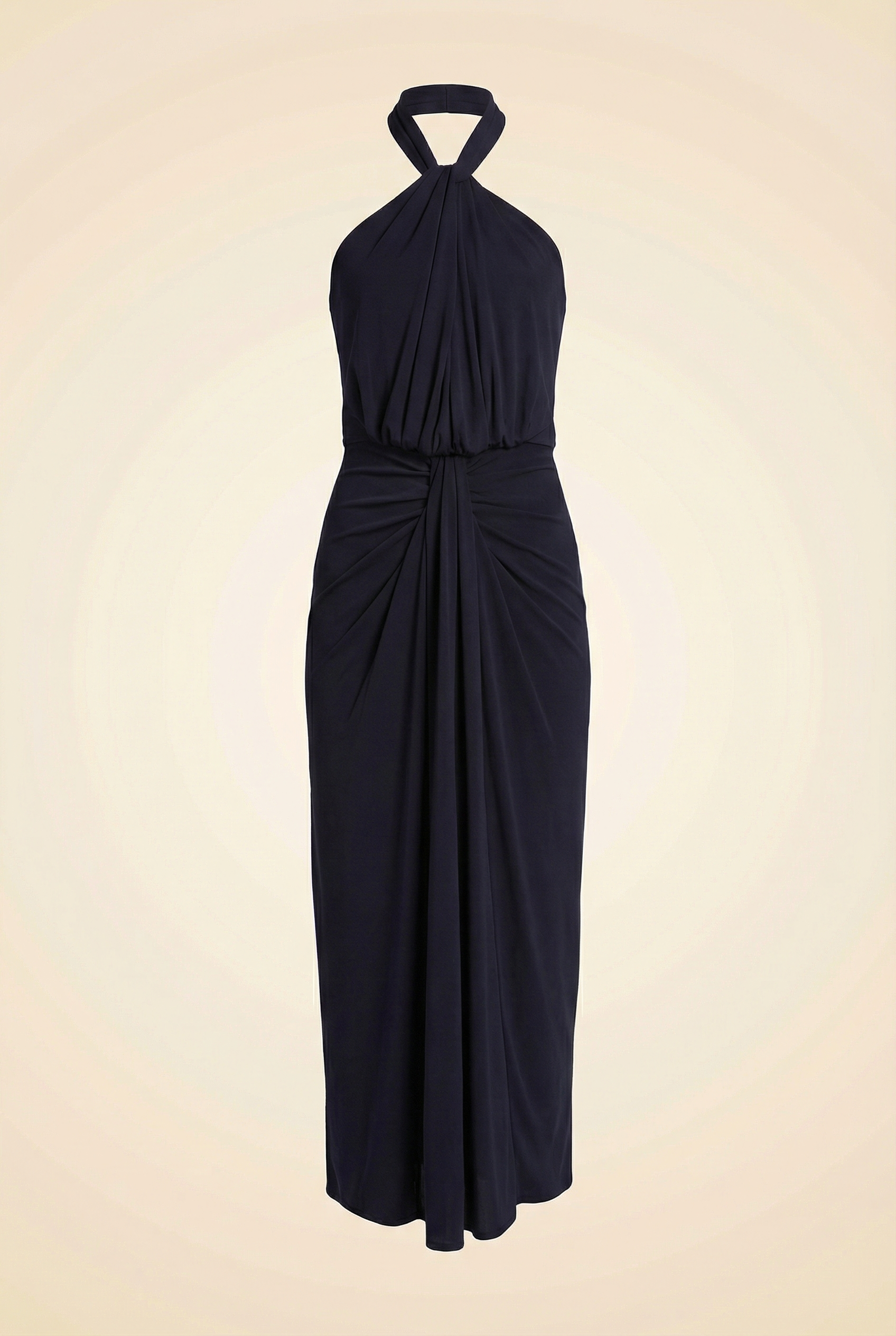 Kaily Draped Halter Maxi Dress
