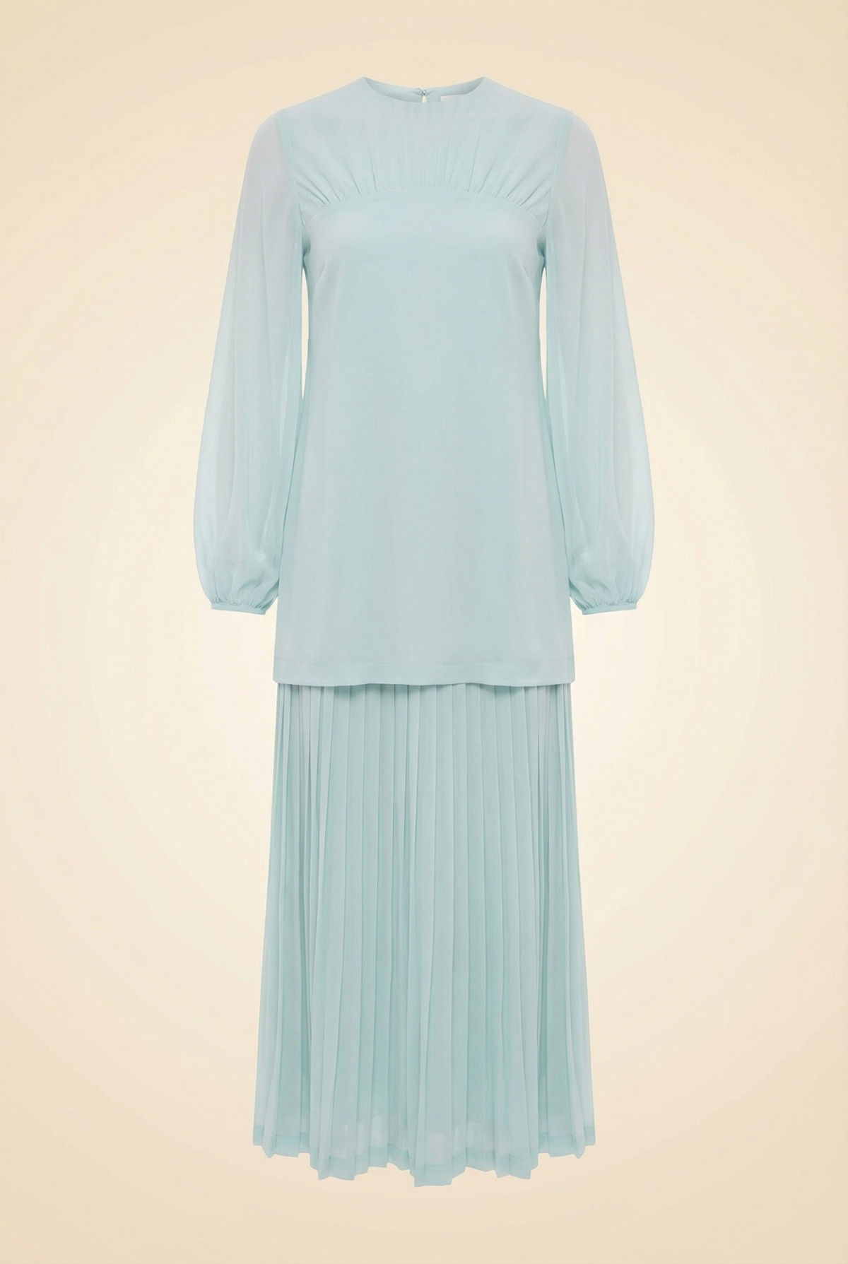 Tuckernuck Ice Blue Chiffon Pleated Lorraine Dress