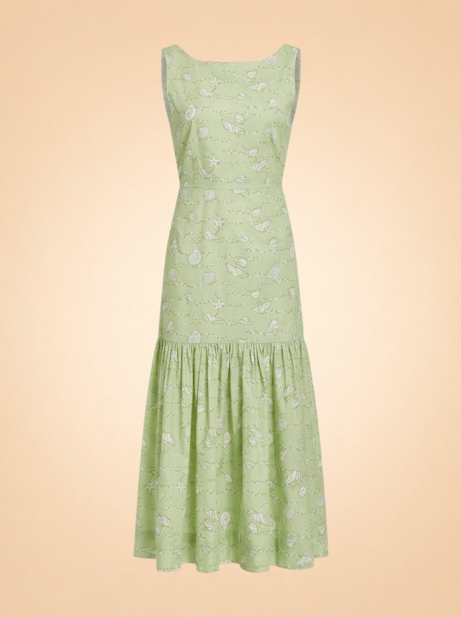 Lime Shell Dress ghost_front