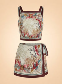 Lina Skirt in Coquillages des Biarritz - front (flat)