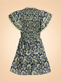 Linda Ruffle-Sleeve Dress ghost_back