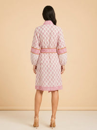 Long Sleeve Mini Dress (with belt) model_back
