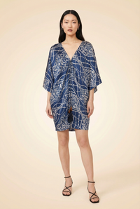 Blue Patterned Caftan