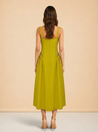 M.G. Style Jen A-Line Square Neck Sleeveless Maxi Dress model_back