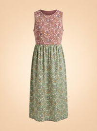 Maroon & green dress ghost_back