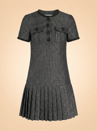 Metallic Bouclé Mini Dress ghost_front