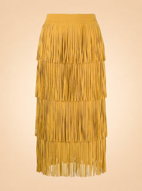 Za Za Knit Fringe Skirt