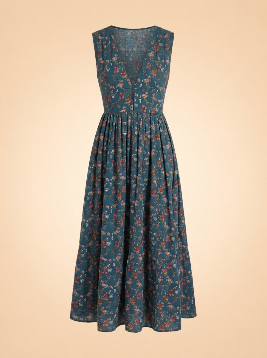 Navy & pink dress ghost_front