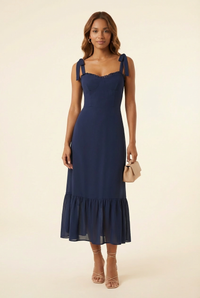 Nikita Midi Navy Dress