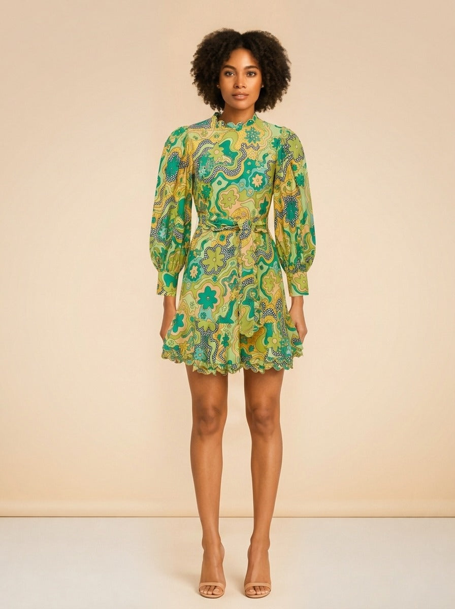 Orquidea Satin Viscose Dress