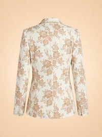 Paige Chelsee Floral Blazer ghost_back