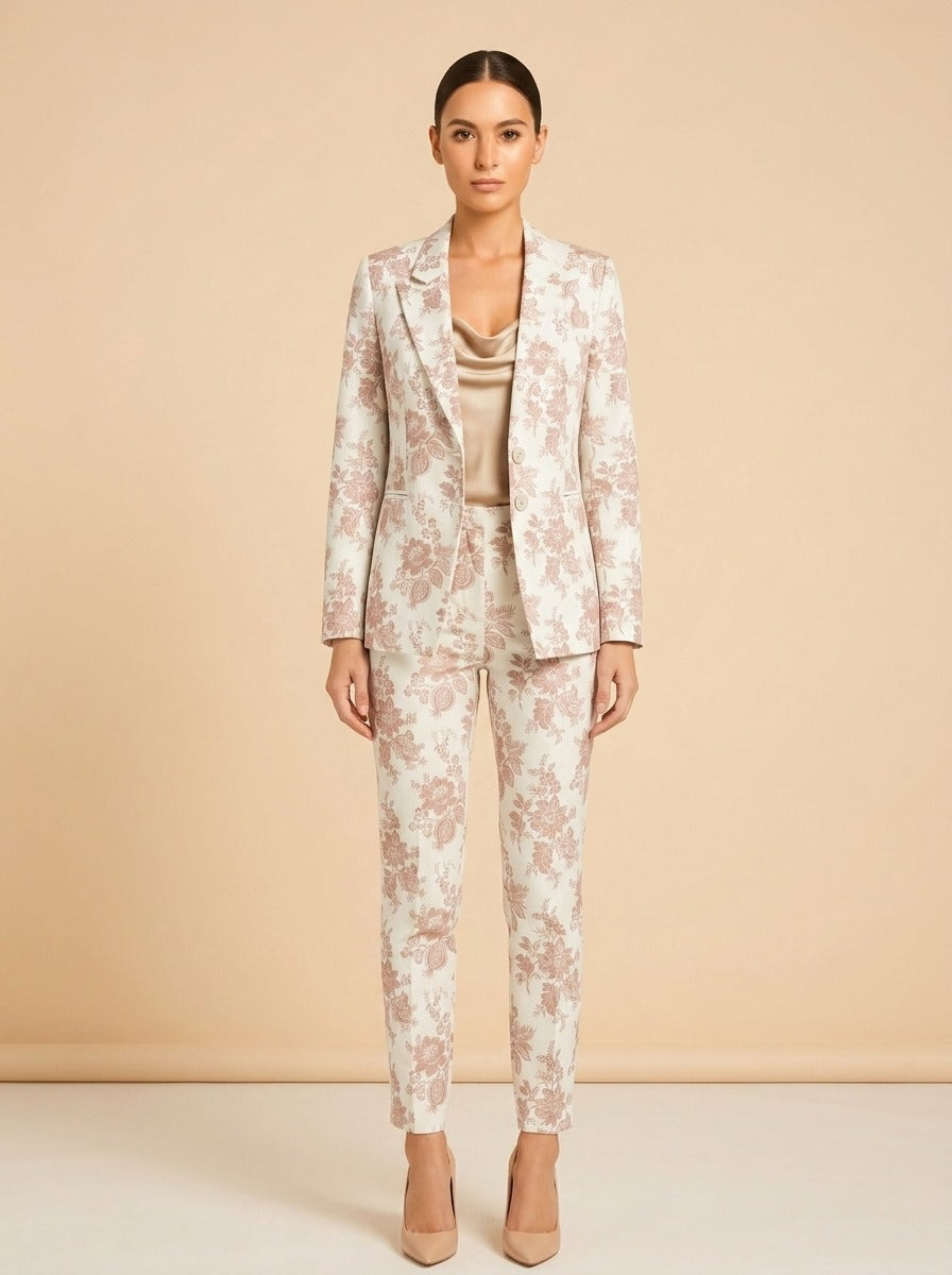 Paige Chelsee Floral Blazer model_front