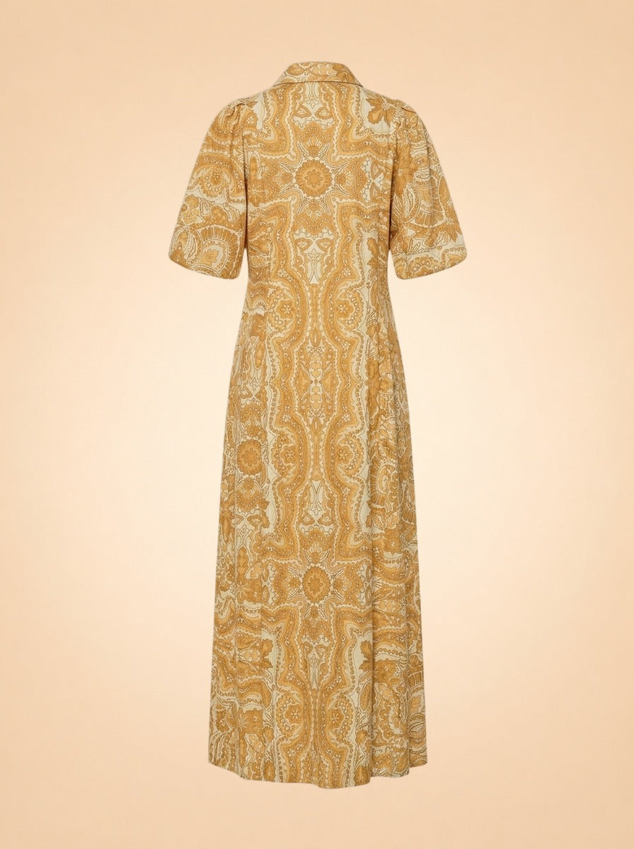 Paisley Print Long Dress