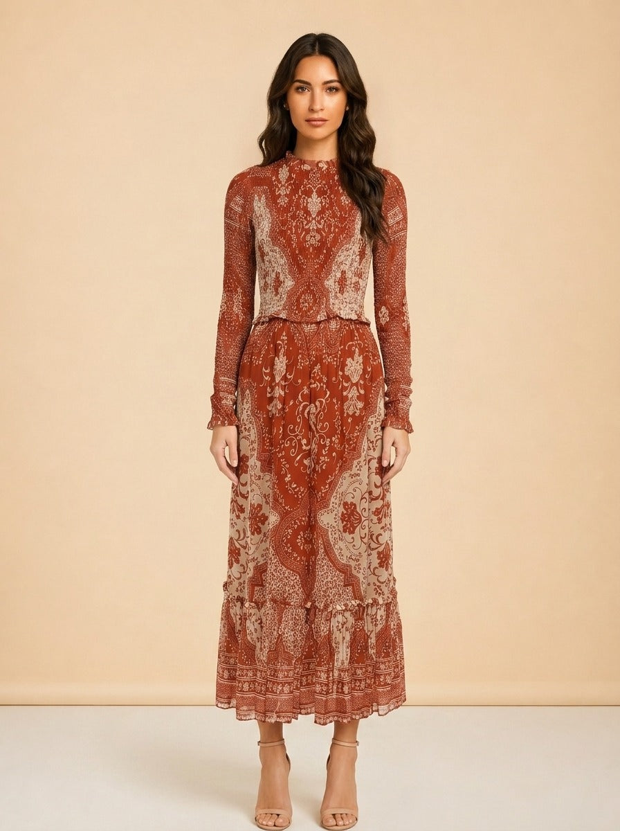 Paisley Print Maxi