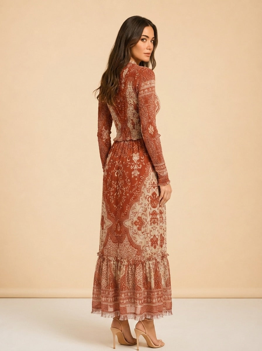Paisley Print Maxi