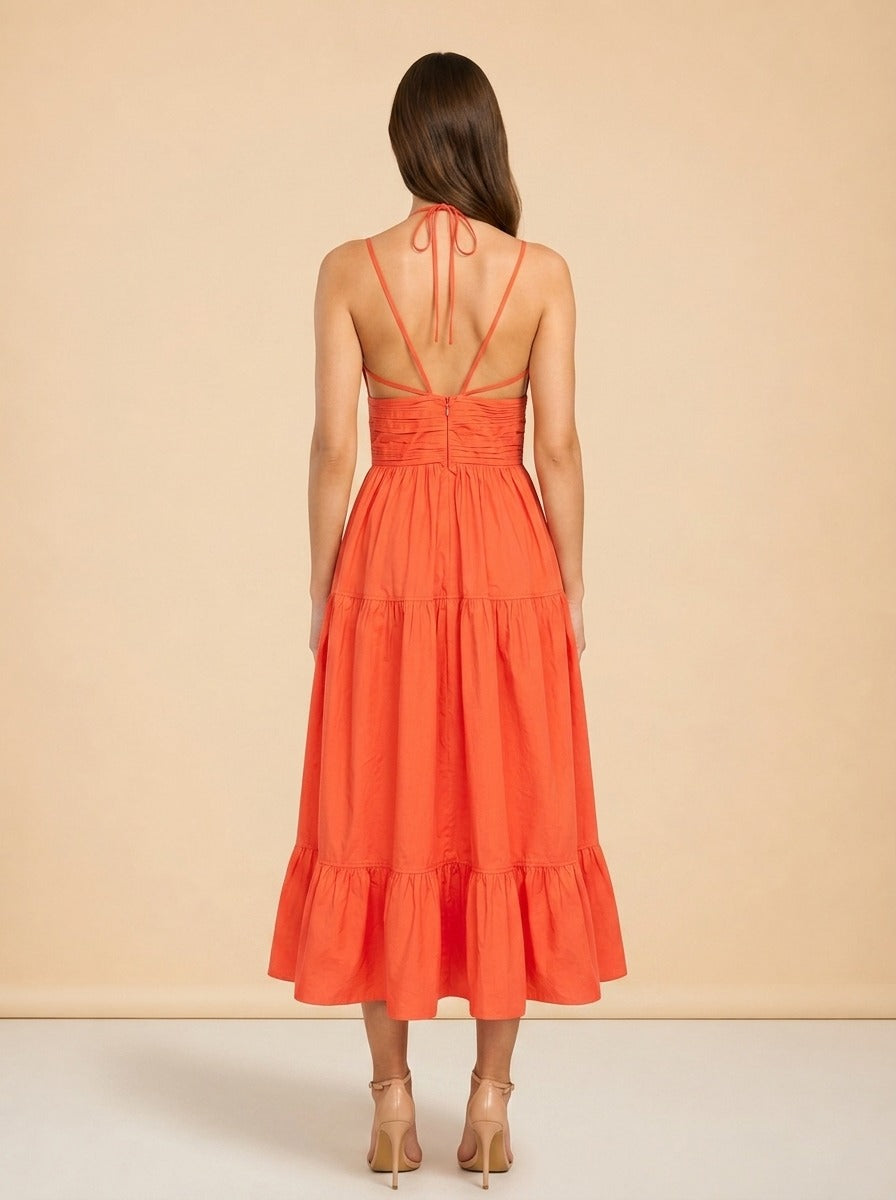 Phoebe Cotton Poplin Midi model_back