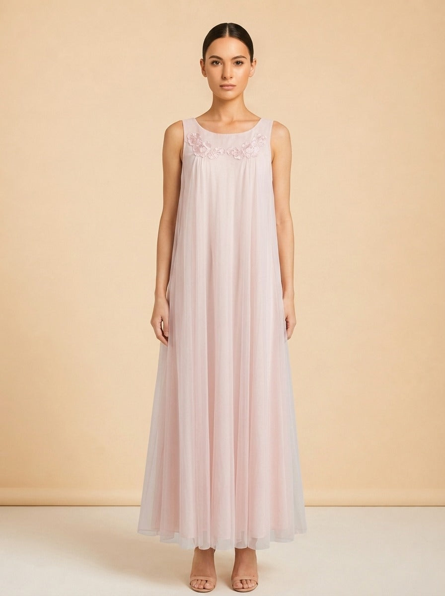 Pink bridal dress model_front