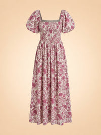 Pink floral dress ghost_front