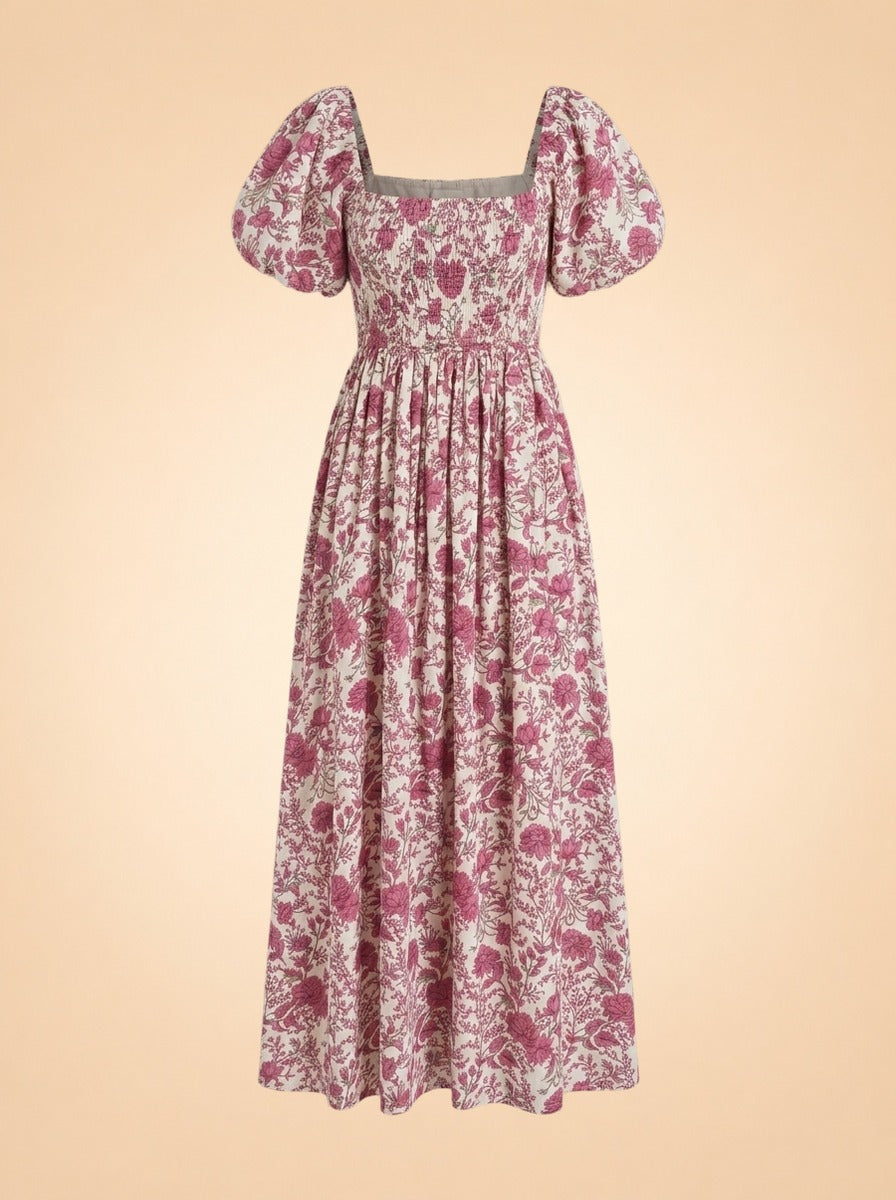 Pink floral dress ghost_front