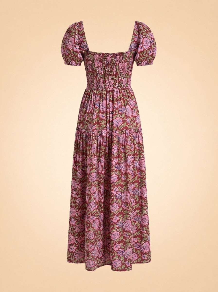 Pink & green dress ghost_back