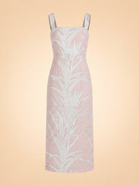 Pink Pineapple Long Slip Dress — Coco Shop