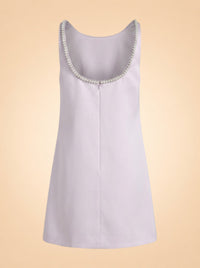 Pink Satin Mini Dress ghost_back