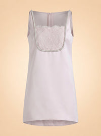 Pink Satin Mini Dress ghost_front