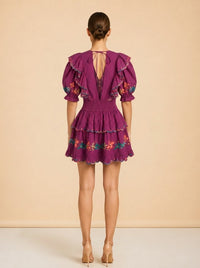 Pink Embroidered Dress
