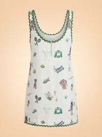 Play Embroidered Mini Dress ghost_back