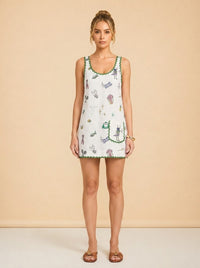 Play Embroidered Mini Dress model_front