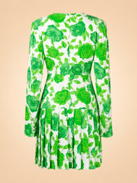 Pleated Floral Print ghost_back