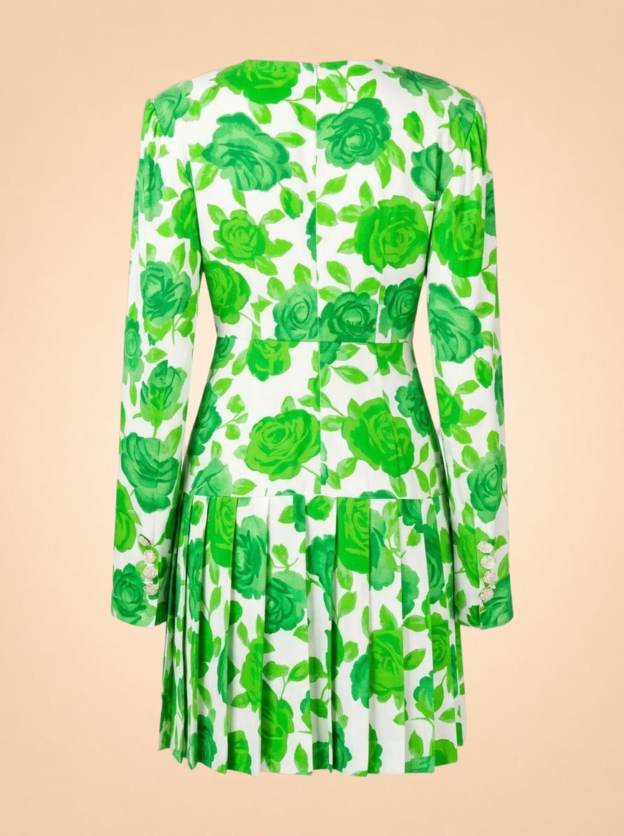 Pleated Floral Print ghost_back
