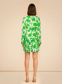 Pleated Floral Print model_back