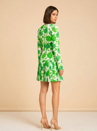 Pleated Floral Print model_over_shoulder