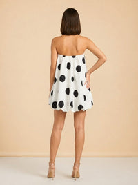 Polka Dot Bubble Mini Dress — endless rose